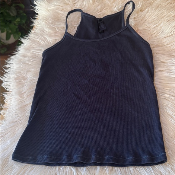 Skims cotton rib navy tank - Picture 2 of 5